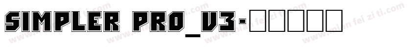 Simpler Pro_V3字体转换